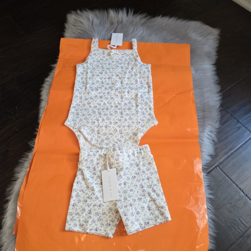 Nwt! Jamie Kay Bundle Set In Rosalie Fields Raindrops